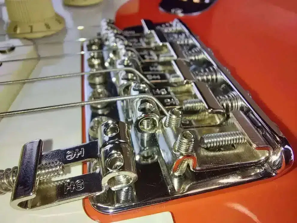 Saddle Up!! Sammy installs a set of Highwood saddles on to a Fender Player Stratocaster