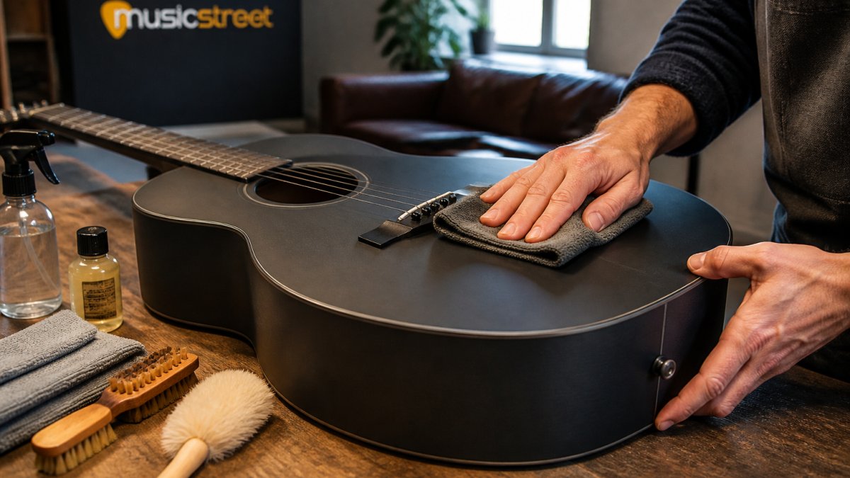 Clean Matte Finish Acoustic Guitar Safely