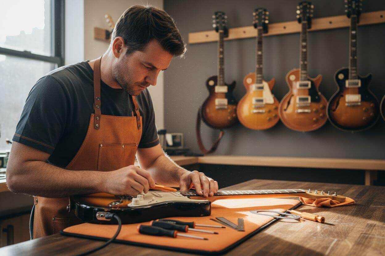 professional guitar setup