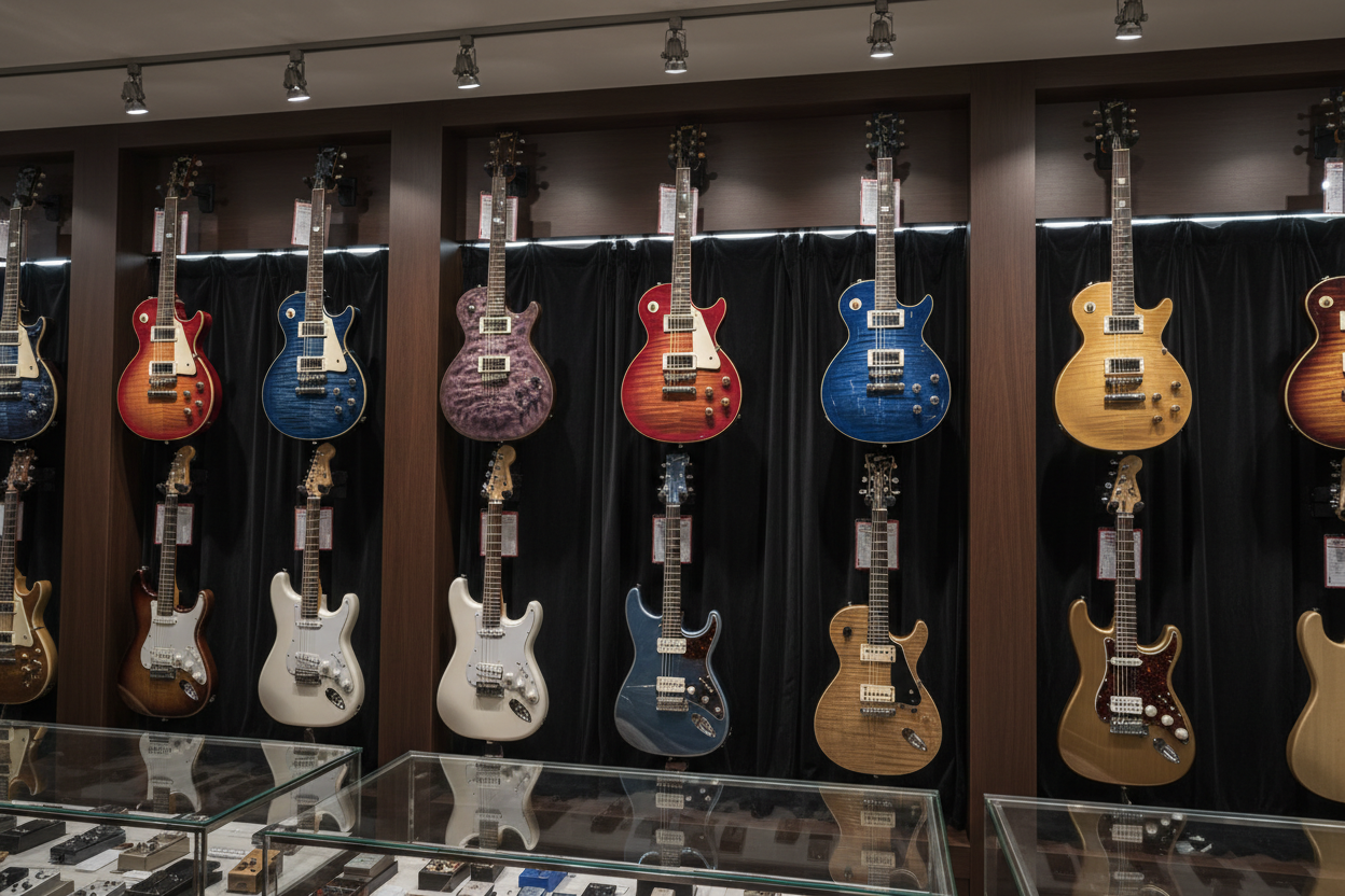 Electric guitars over £1000