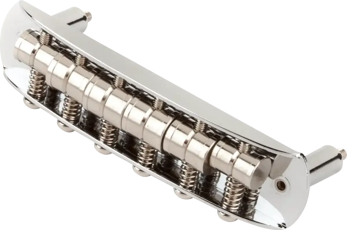 Fender Mustang™ Guitar Bridge Assembly (Japan), Chrome - MusicStreet