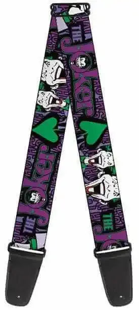 Buckle Down Joker Face Logo Guitar Strap