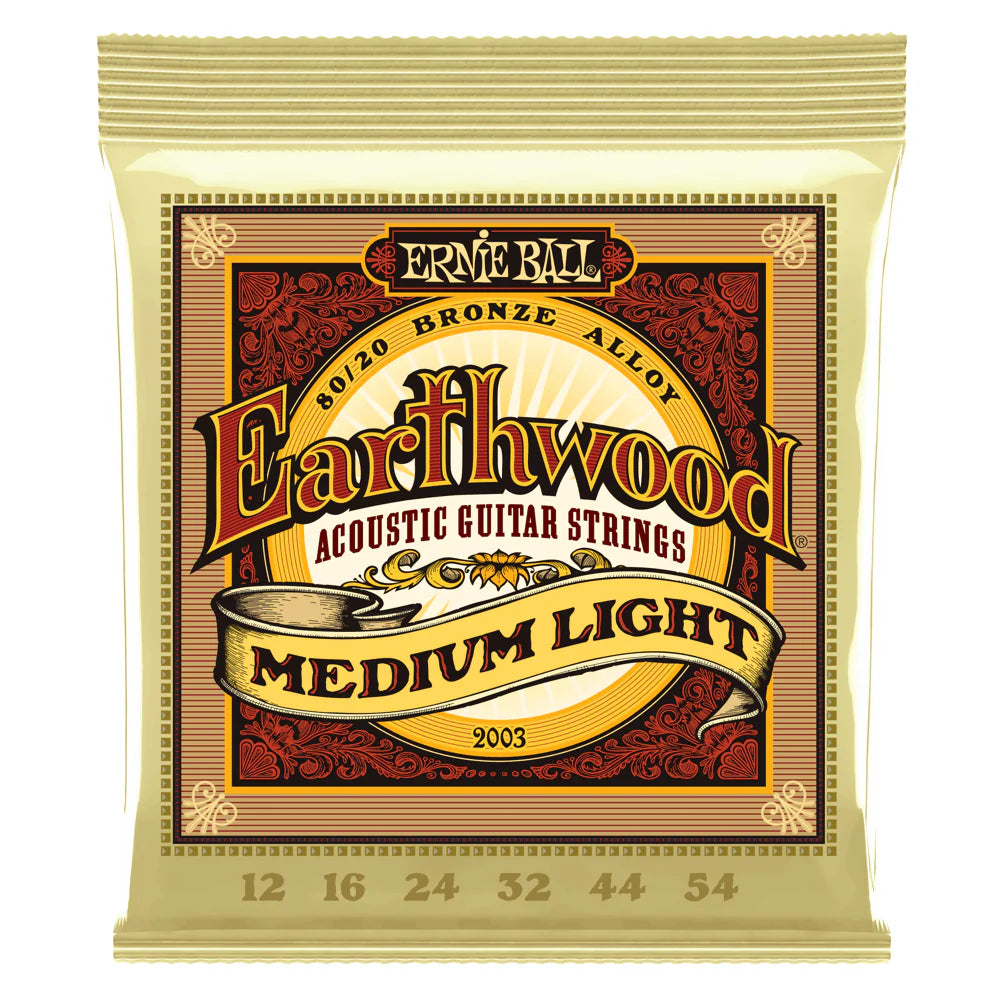 Ernie Ball 2003 Earthwood Medium Light 80/20 Bronze 12-54