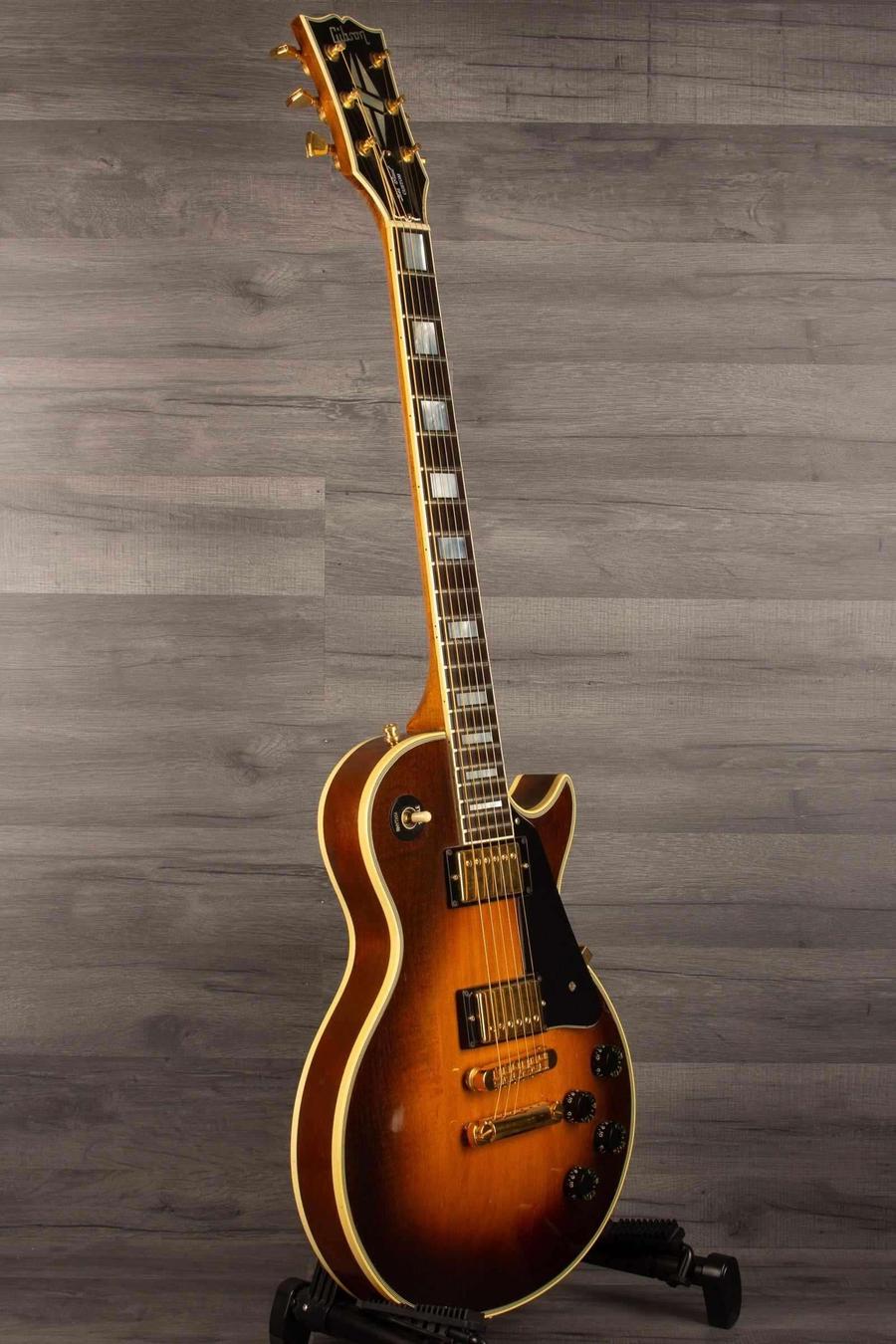 USED - Gibson 1982 Les Paul Custom - Antique sunburst guitar in excellent condition with gold hardware.