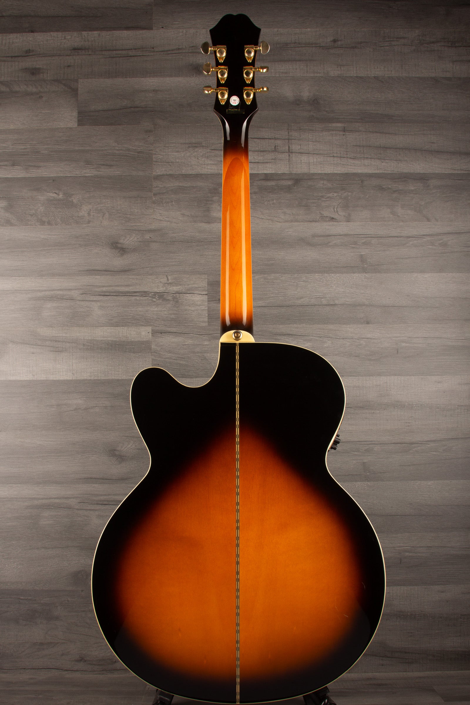 USED Epiphone J200 EC Studio Solid Top, Fishman Sonitone - Vintage Sunburst - Acoustic Guitar