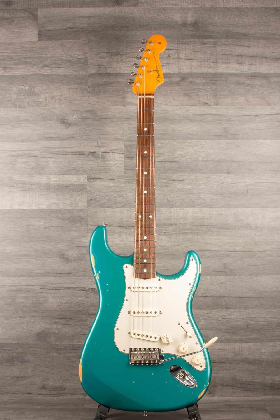 USED - 2004 Fender American Vintage '62 Reissue Strat - Ocean Turquoise with Seymour Antiquity II Surfer Pickups - MusicStreet