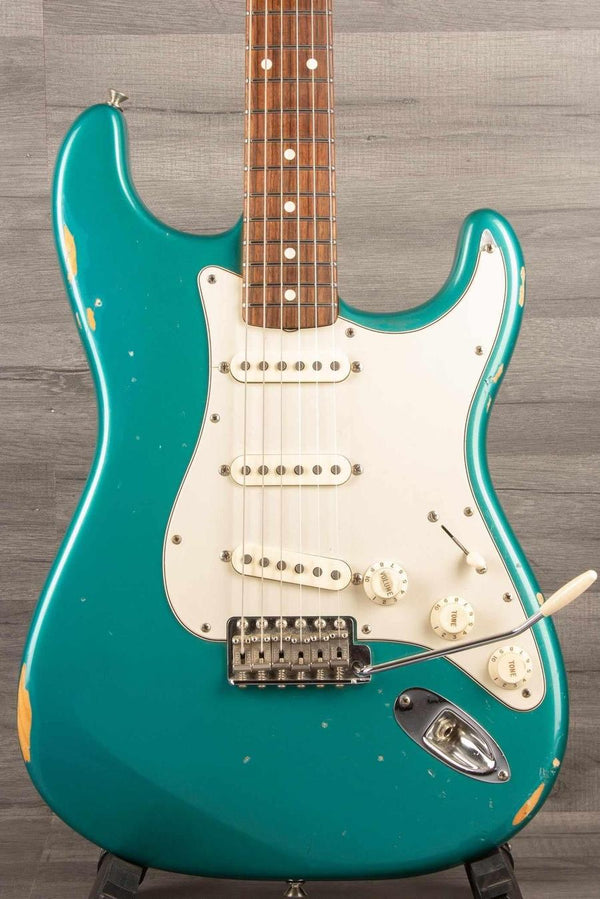 USED - 2004 Fender American Vintage '62 Reissue Strat - Ocean Turquoise with Seymour Antiquity II Surfer Pickups - MusicStreet