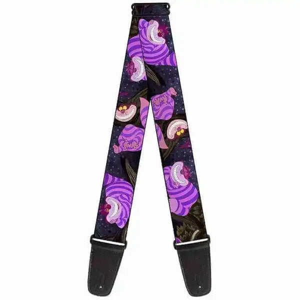 Buckle Down Cheshire Cat Poses Guitar Strap