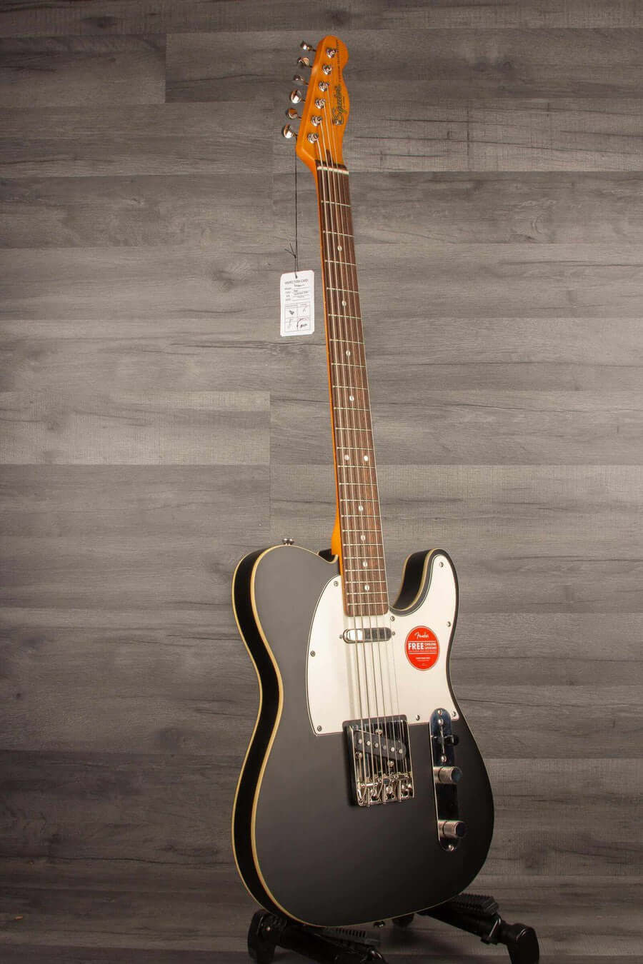 Squier Classic Vibe Baritone Custom Telecaster with Laurel Fingerboard in Satin Black finish