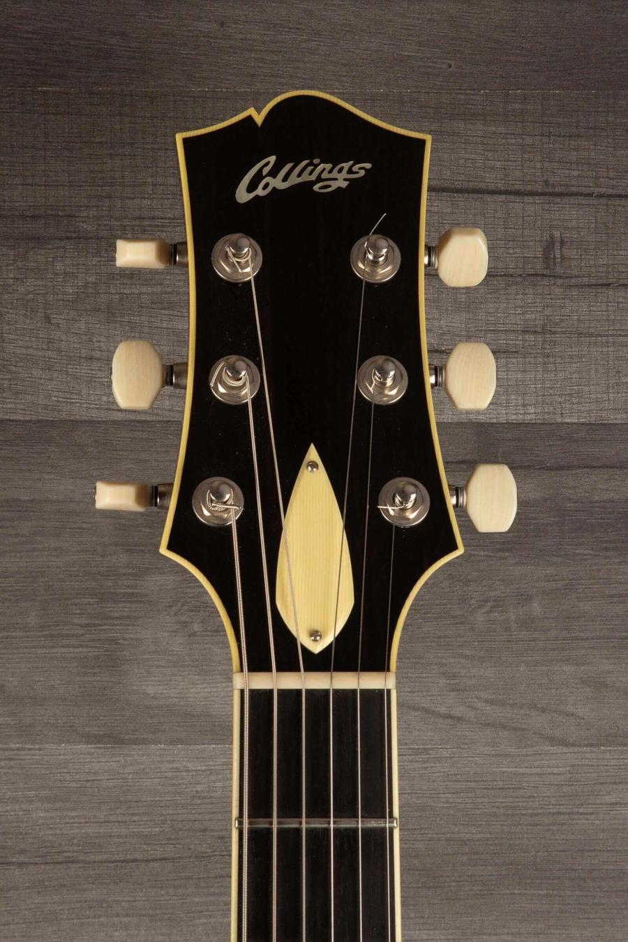 USED Collings I-35 Deluxe Quilt Top Tobacco Sunburst #12696 - MusicStreet