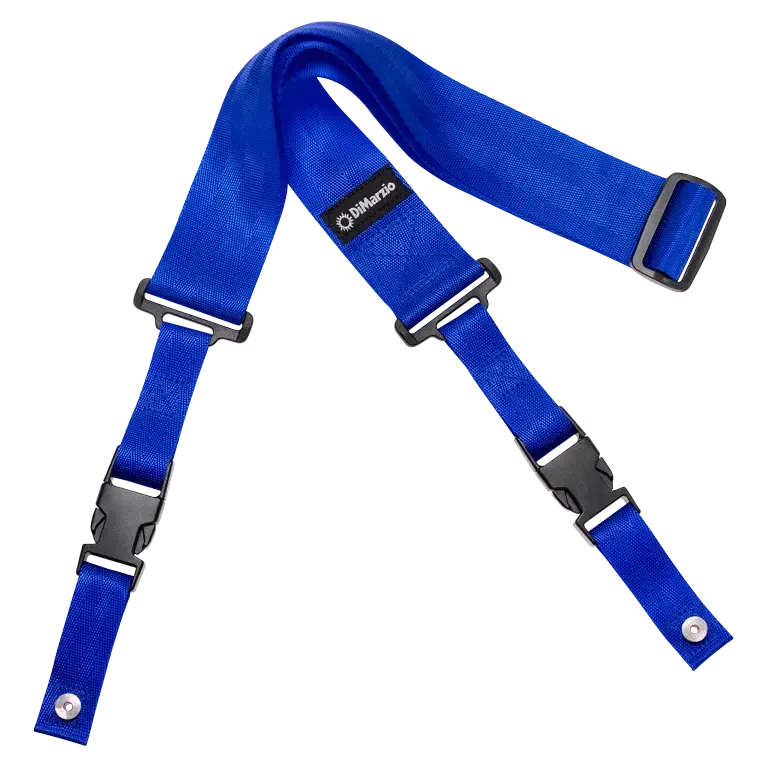Dimarzio ClipLock® Quick Release Guitar Strap 2" nylon, blue