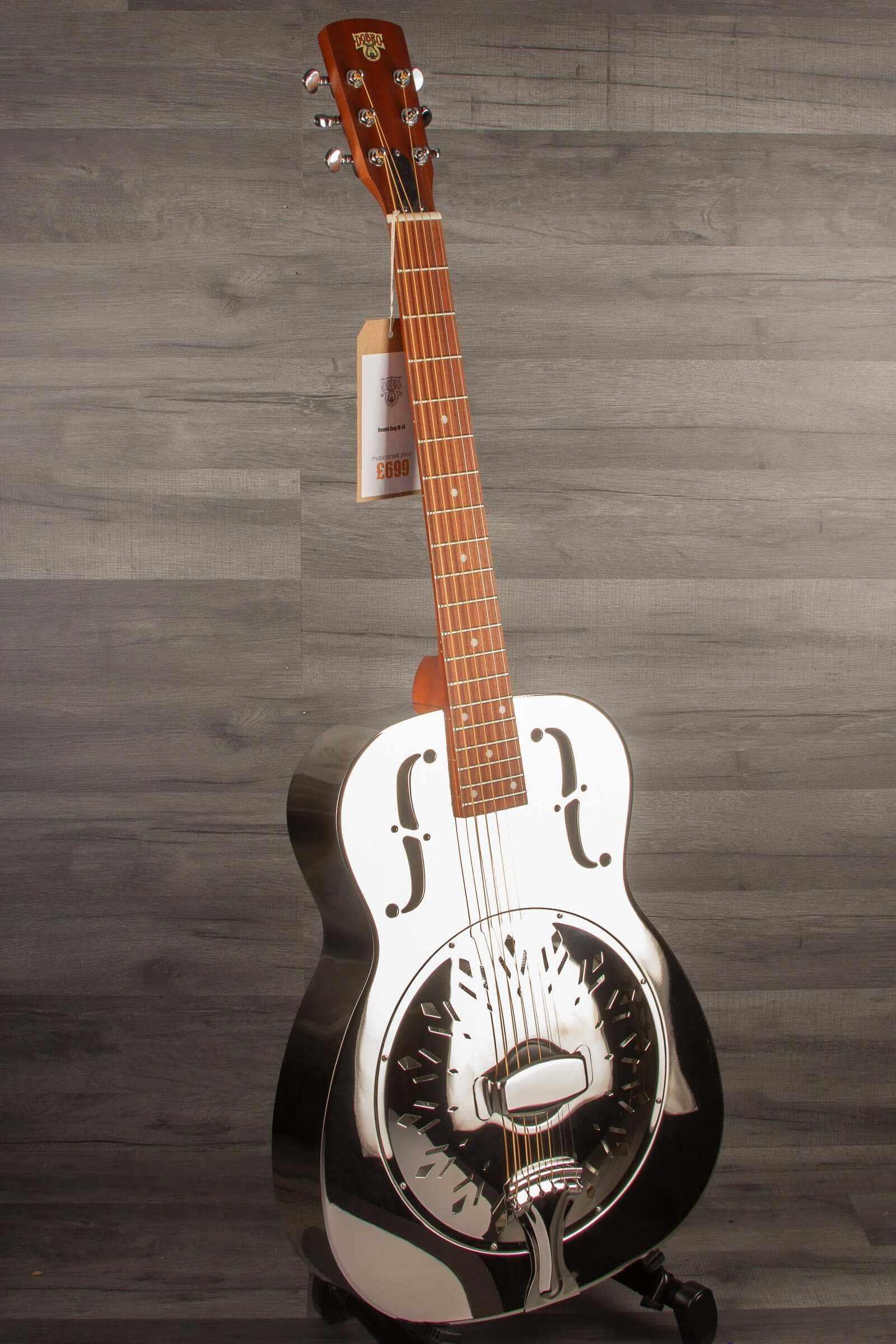 Epiphone Dobro Hound Dog M-14 Metal Body Resonator, Round Neck
