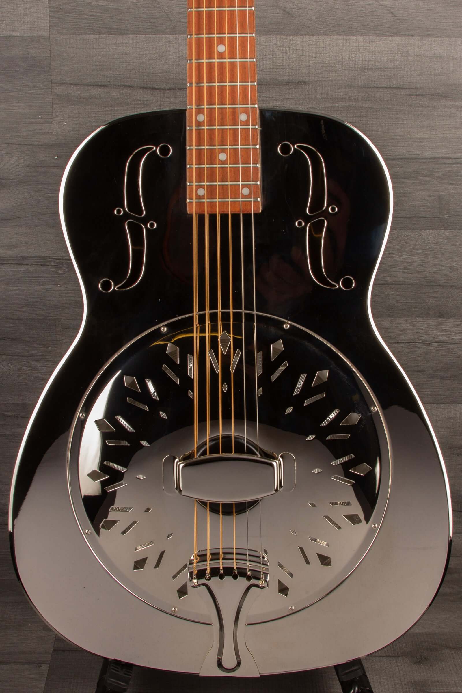 Epiphone Dobro Hound Dog M-14 Metal Body Resonator, Round Neck