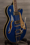 Duesenberg Starplayer Tv In Blue Sparkle With Hard Case | MusicStreet