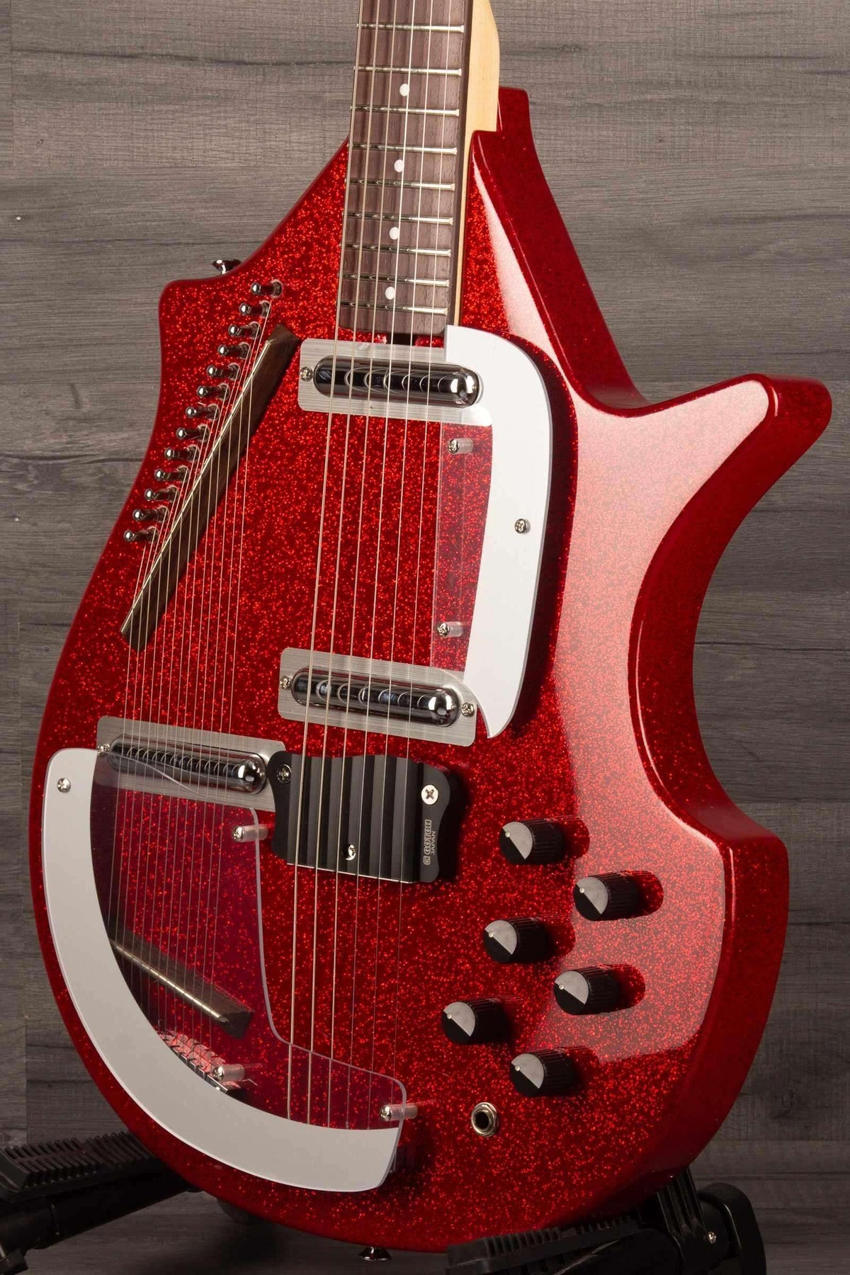 Danelectro Large Sitar Red metalflake - MusicStreet