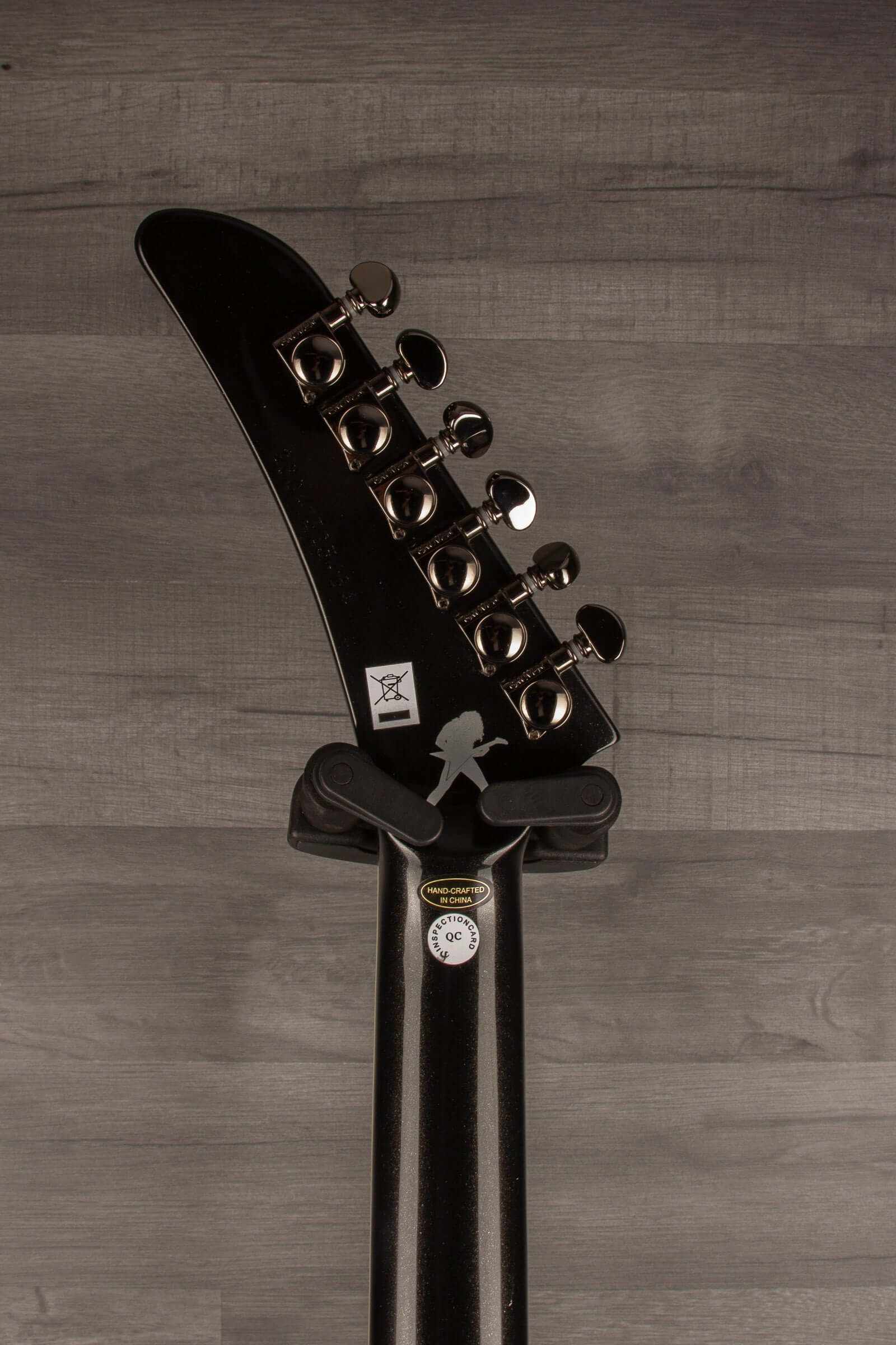 Epiphone Dave Mustaine Flying V Custom Electric Guitar, Metallic Black (Incl. Hard Case)