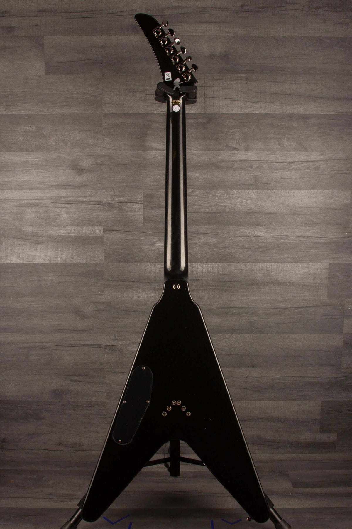 Epiphone Dave Mustaine Flying V Custom Electric Guitar, Metallic Black (Incl. Hard Case)