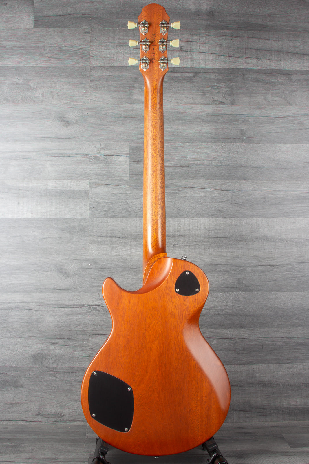 Patrick James Eggle Macon Carved Top Electric Guitar (#31150), Sunburst over Shoreline Gold, Dual P90 Pickups