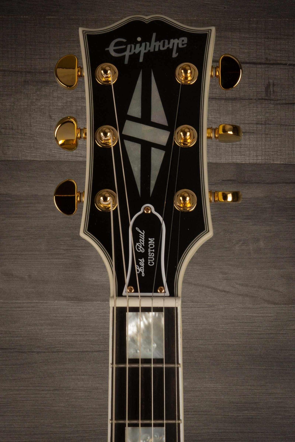 Epiphone 1963 Les Paul SG Custom With Maestro Vibrola Inspired by Gibson Custom, Classic White - inc case - MusicStreet