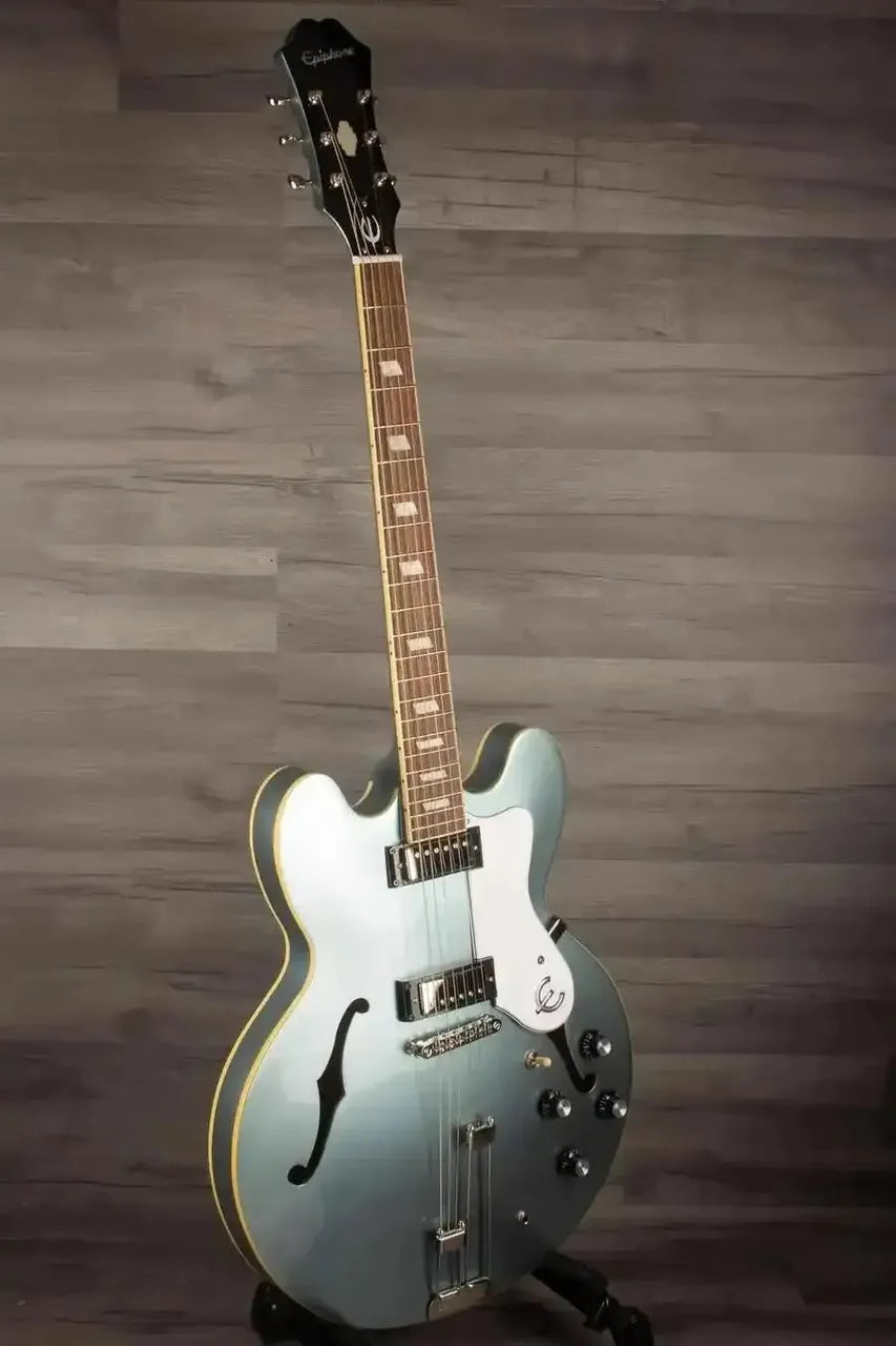 Epiphone Riviera Frequensator Electric Guitar - Pelham Blue - MusicStreet
