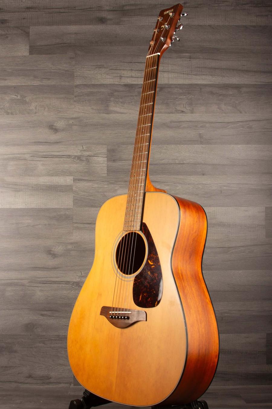 Yamaha - FG700MS acoustic guitar with solid Sitka spruce top and rosewood neck, showing some nocks and age marks.