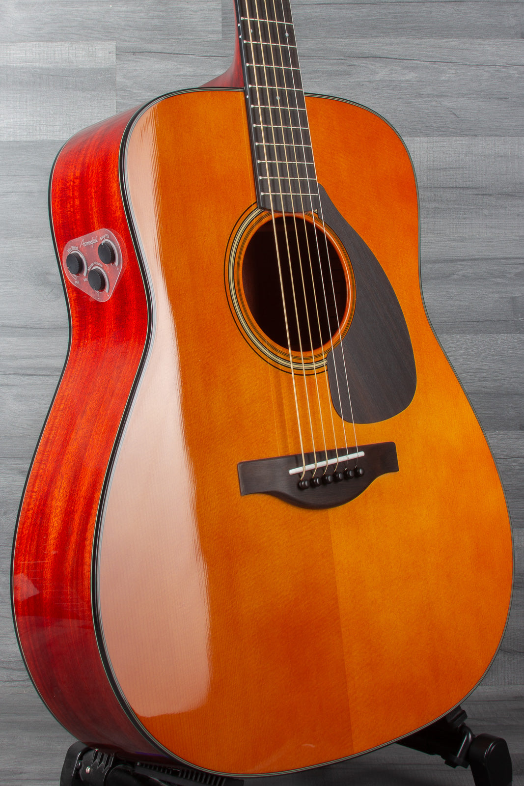 Yamaha FGX5G Gloss Red Label Electro-Acoustic Guitar