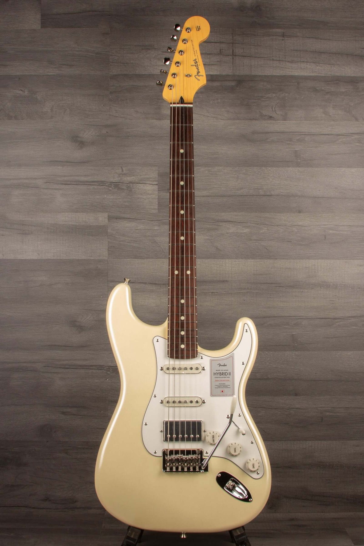Fender Japanese Ltd 2024 HYBRID II STRAT HSS Electric Guitar RW - Olympic Pearl