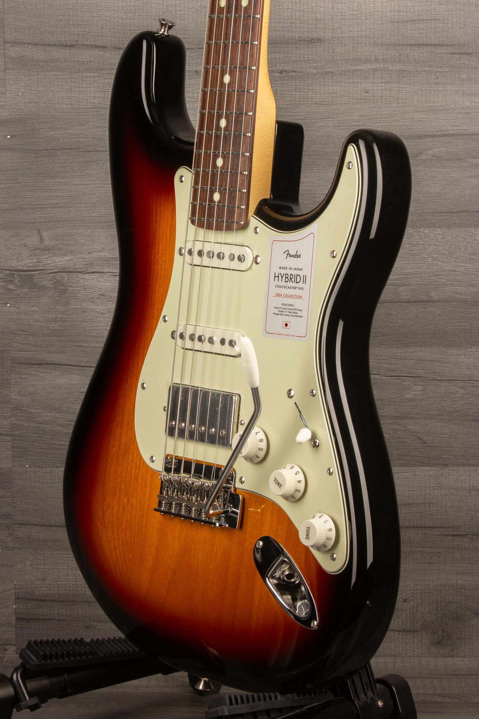 Fender Japanese Ltd 2024 HYBRID II STRAT HSS Electric Guitar RW - Sunburst