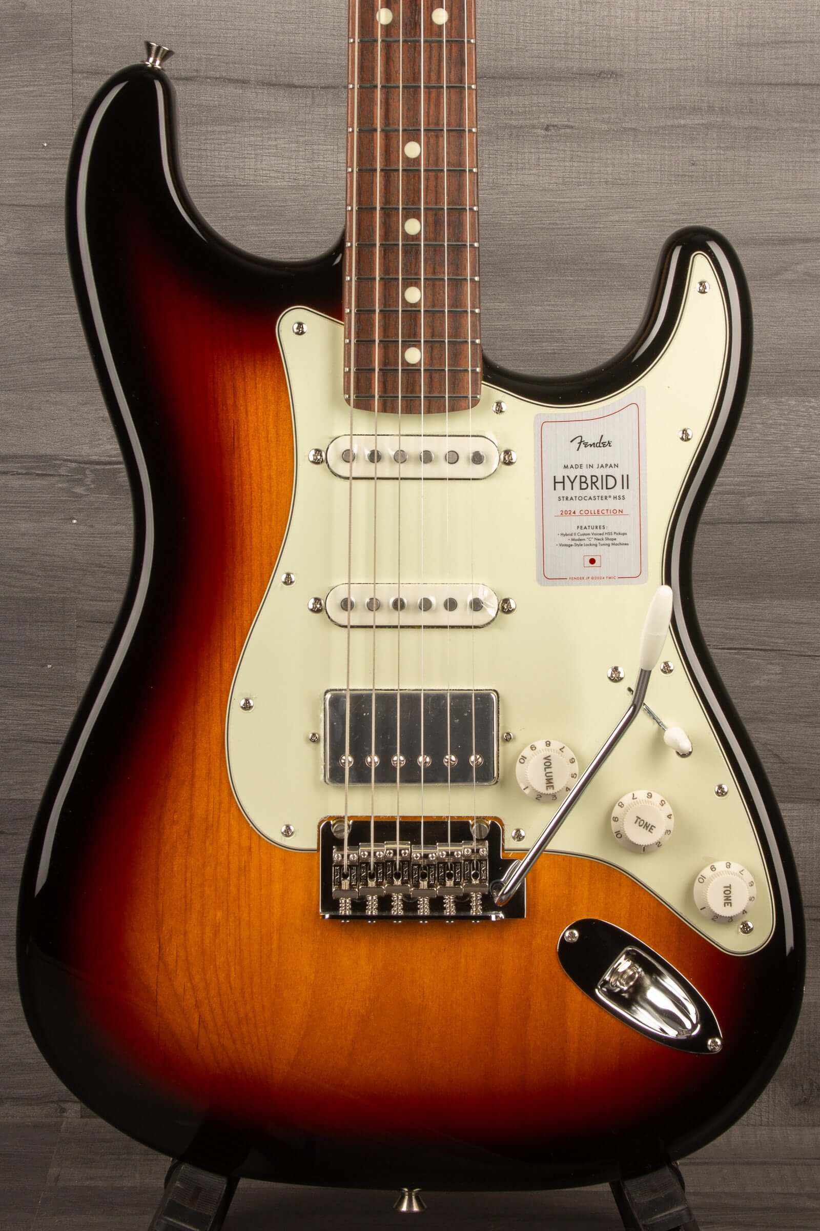 Fender Japanese Ltd 2024 HYBRID II STRAT HSS Electric Guitar RW - Sunburst