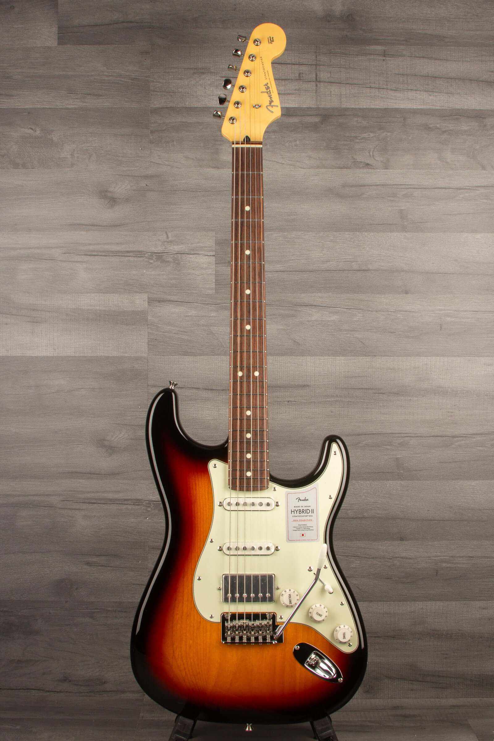 Fender Japanese Ltd 2024 HYBRID II STRAT HSS Electric Guitar RW - Sunburst