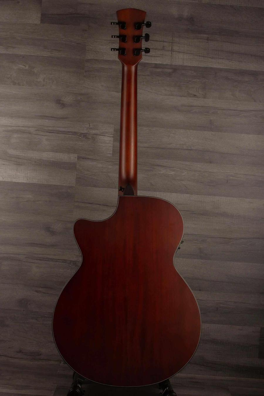 USED - Faith Nexus Venus - Solar Flare back view showcasing mahogany body and sleek design.