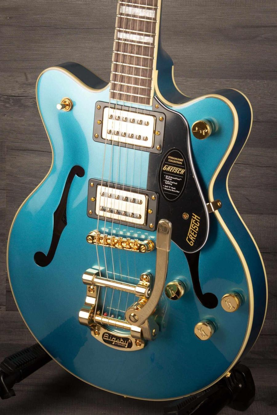 Gretsch G2655TG Streamliner™ Center Block Jr. Double-Cut with Bigsby® LTD, Laurel Fingerboard, Riviera Blue