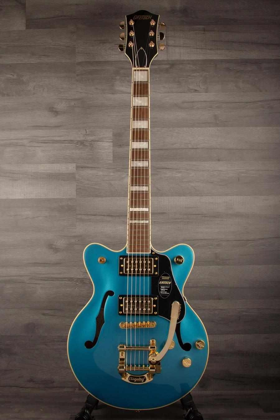 Gretsch G2655TG Streamliner™ Center Block Jr. Double-Cut with Bigsby® LTD, Laurel Fingerboard, Riviera Blue