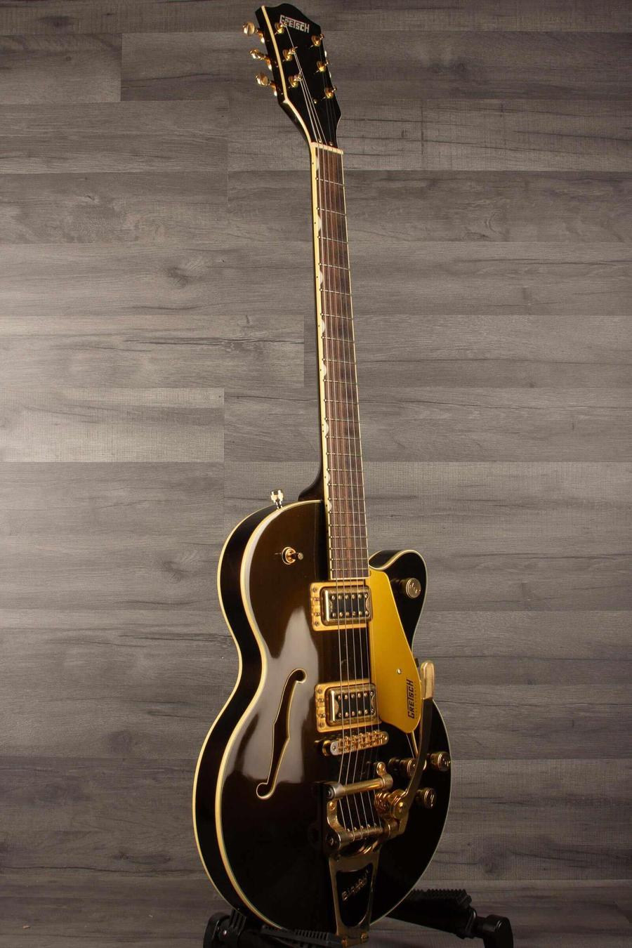 USED - Gretsch G5655TG Electromatic Center Block Jr. guitar in good condition with light wear and distinctive Gretsch styling.