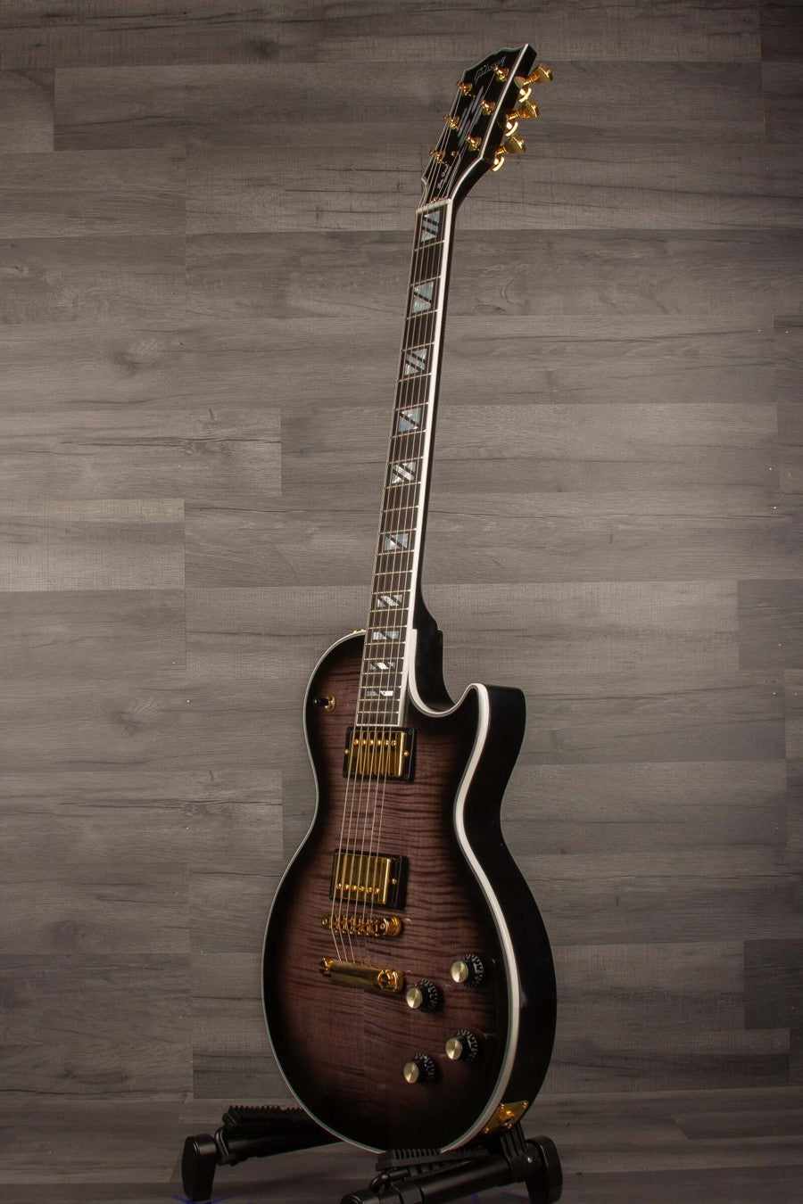 Gibson Les Paul Modern Supreme Electric Guitar - Trans Ebony Burst