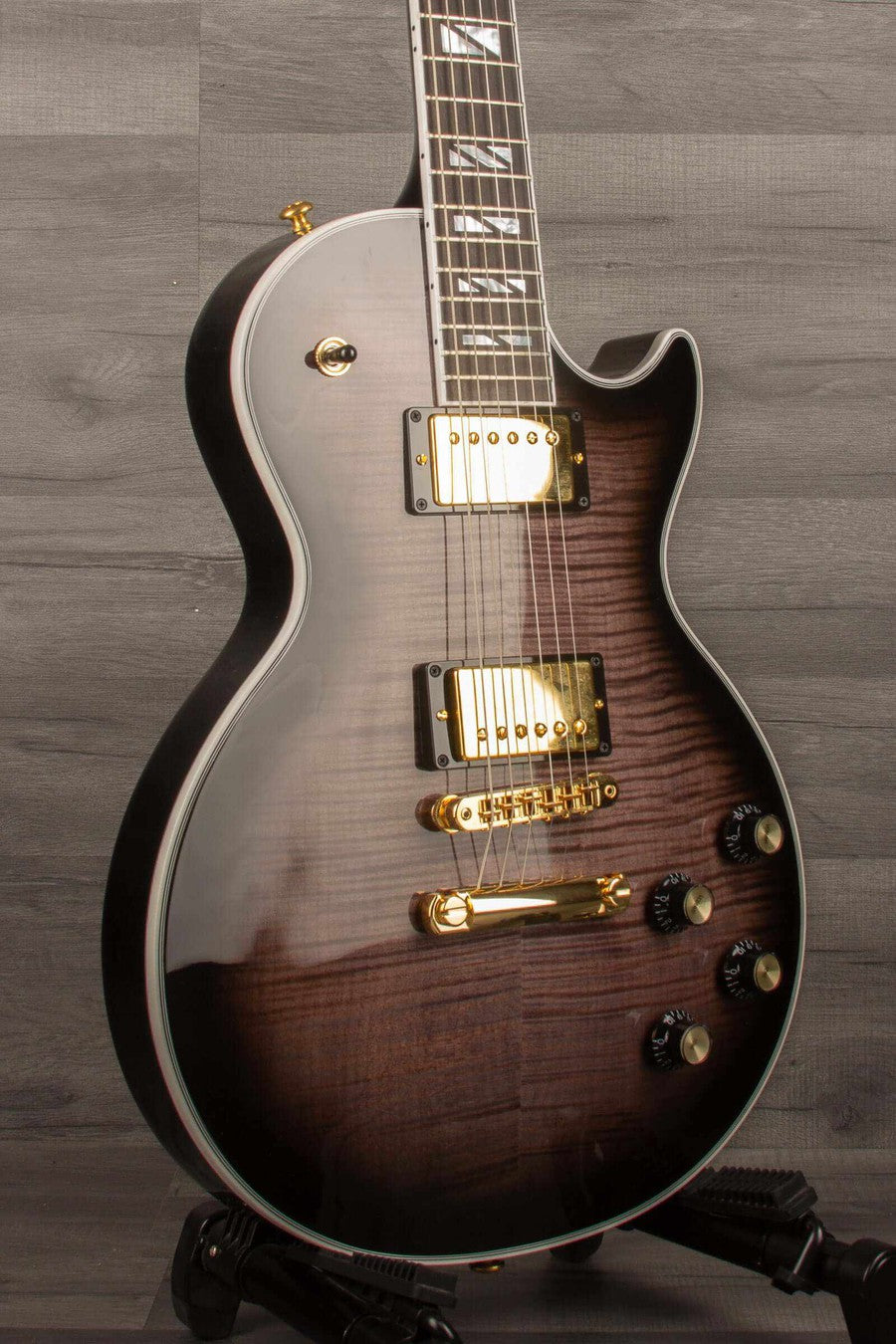 Gibson Les Paul Modern Supreme Electric Guitar - Trans Ebony Burst