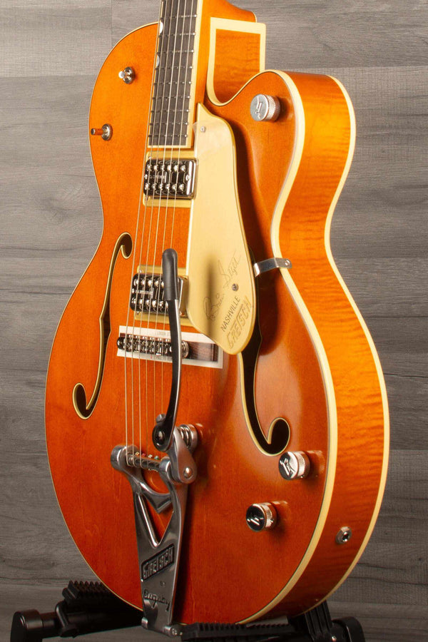 Gretsch G6120T-BSNV SMK Brian Setzer Nashville Hollow Body '59 Smoke | MusicStreet