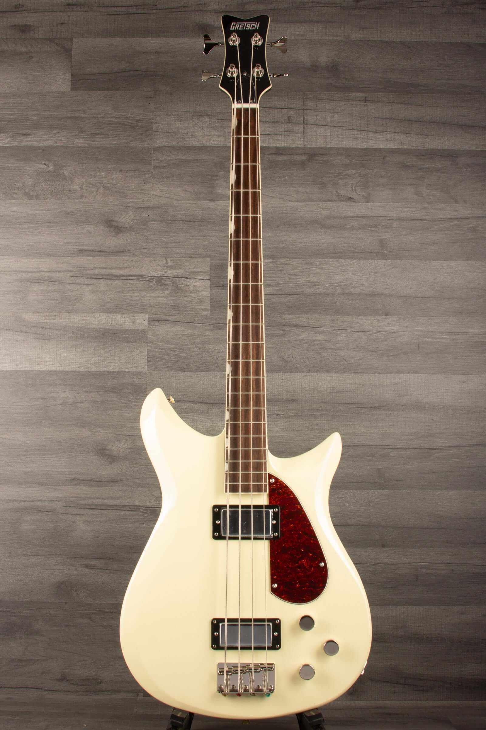 Gretsch Electromatic® CVT Bass Double-Cut, Laurel Fingerboard, Vintage White