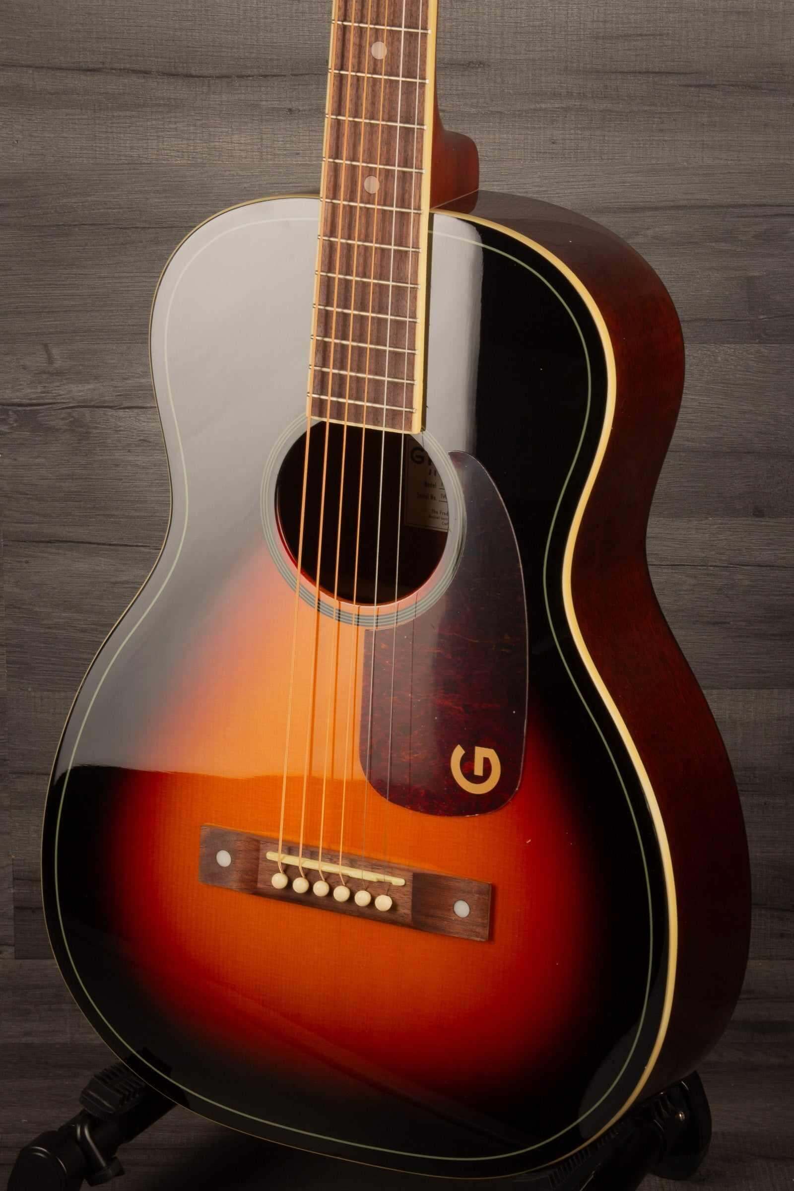 Gretsch Jim Dandy™ Parlour LTD, Solid Top, Walnut Fingerboard, Heritage Burst