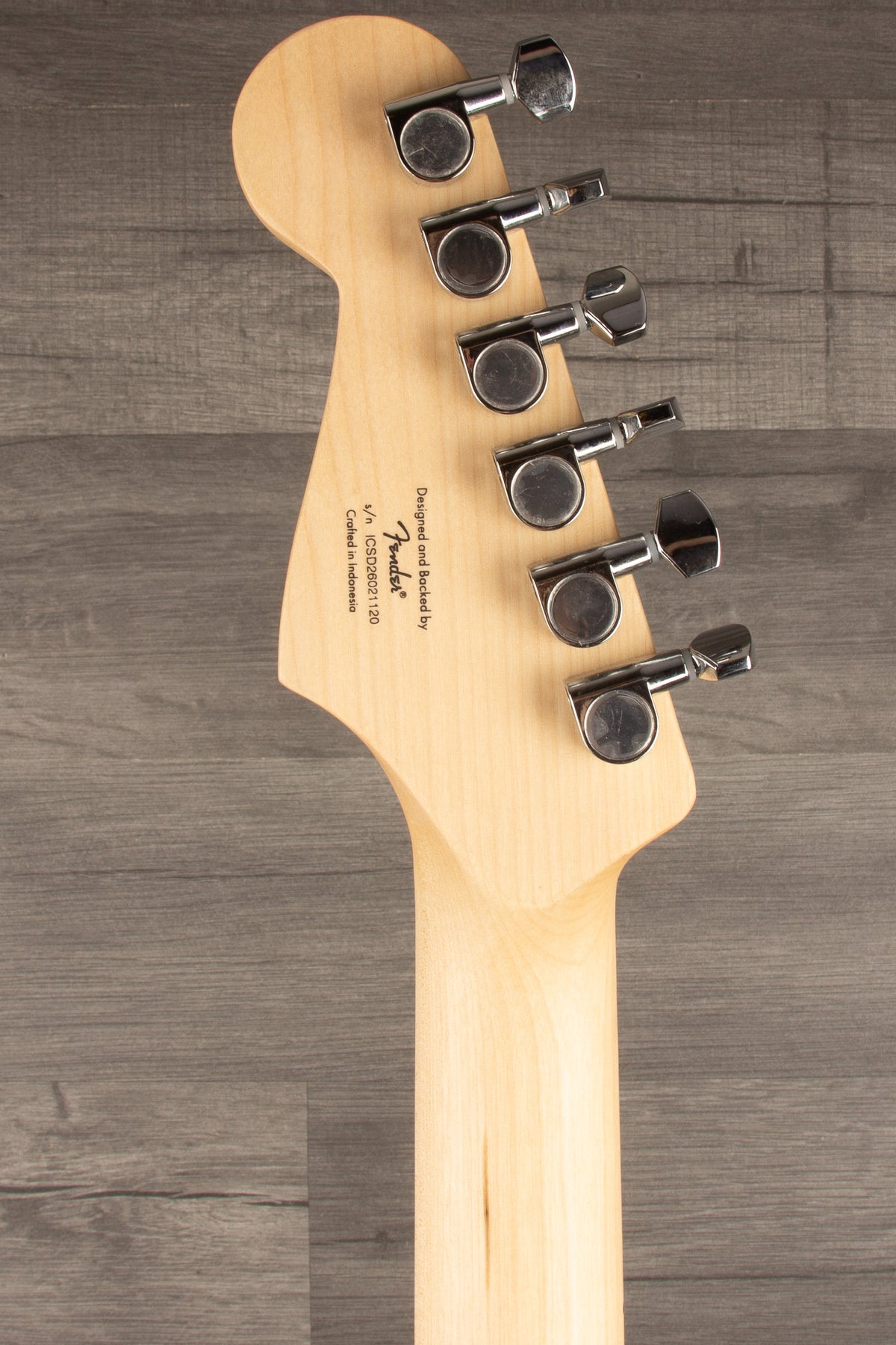 Squier Sonic Stratocaster HSS with Maple Fingerboard and Black Pickguard in Midnight Blue