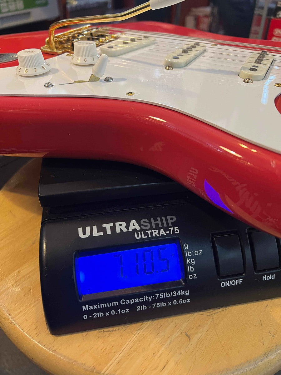 USED - Fender Custom '56 NOS Fiesta Red Stratocaster Electric Guitar s#R88311