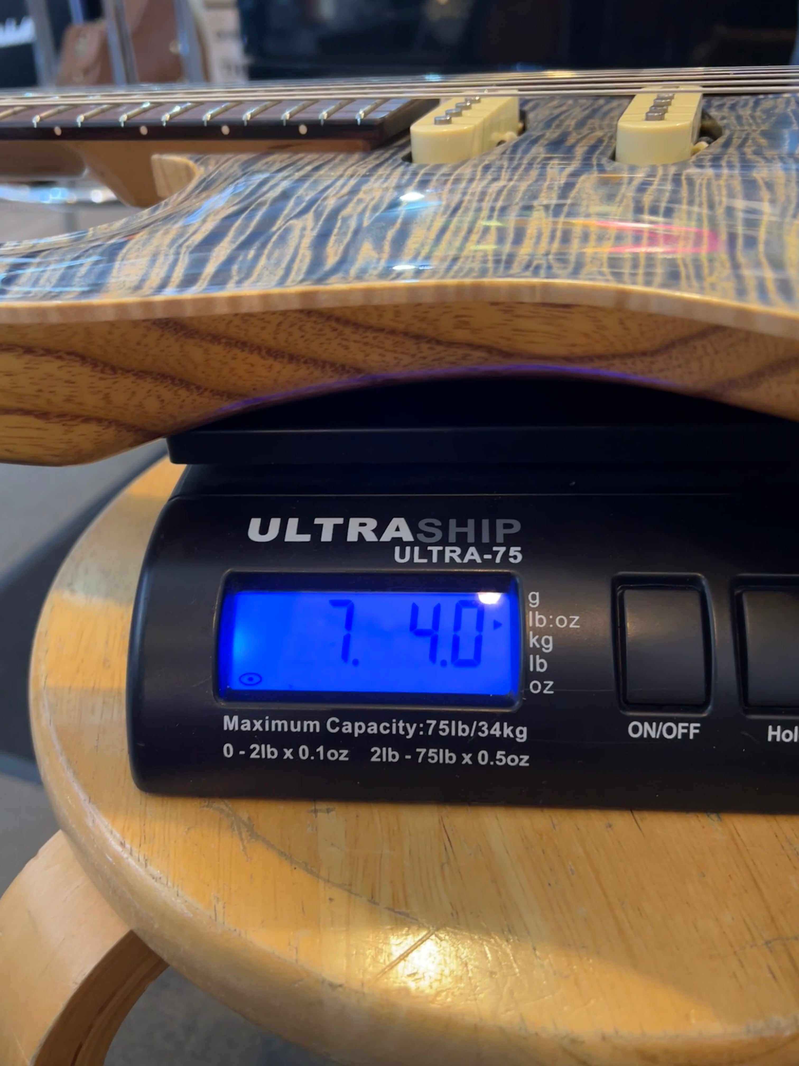 Patrick James Eggle '96 Carve Top Electric Guitar - Threadbear Denim