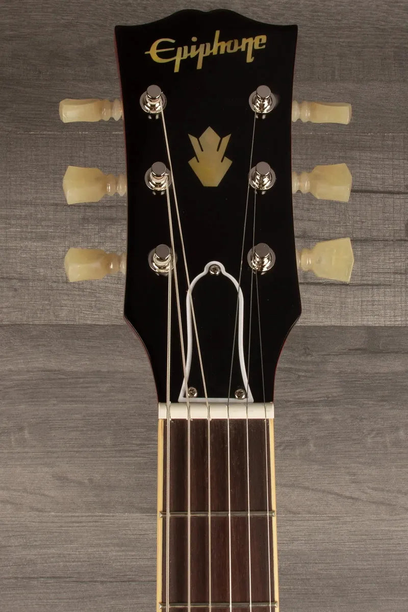 Epiphone Inspired by Gibson Custom 1962 ES-335 Reissue Semi-Hollow Electric Guitar in Sixties Cherry