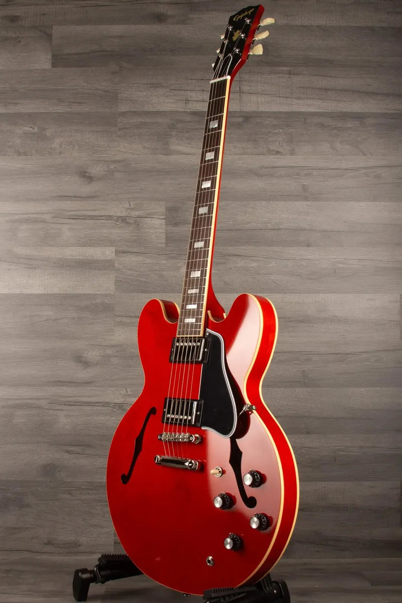 Epiphone Inspired by Gibson Custom 1962 ES-335 Reissue Semi-Hollow Electric Guitar in Sixties Cherry