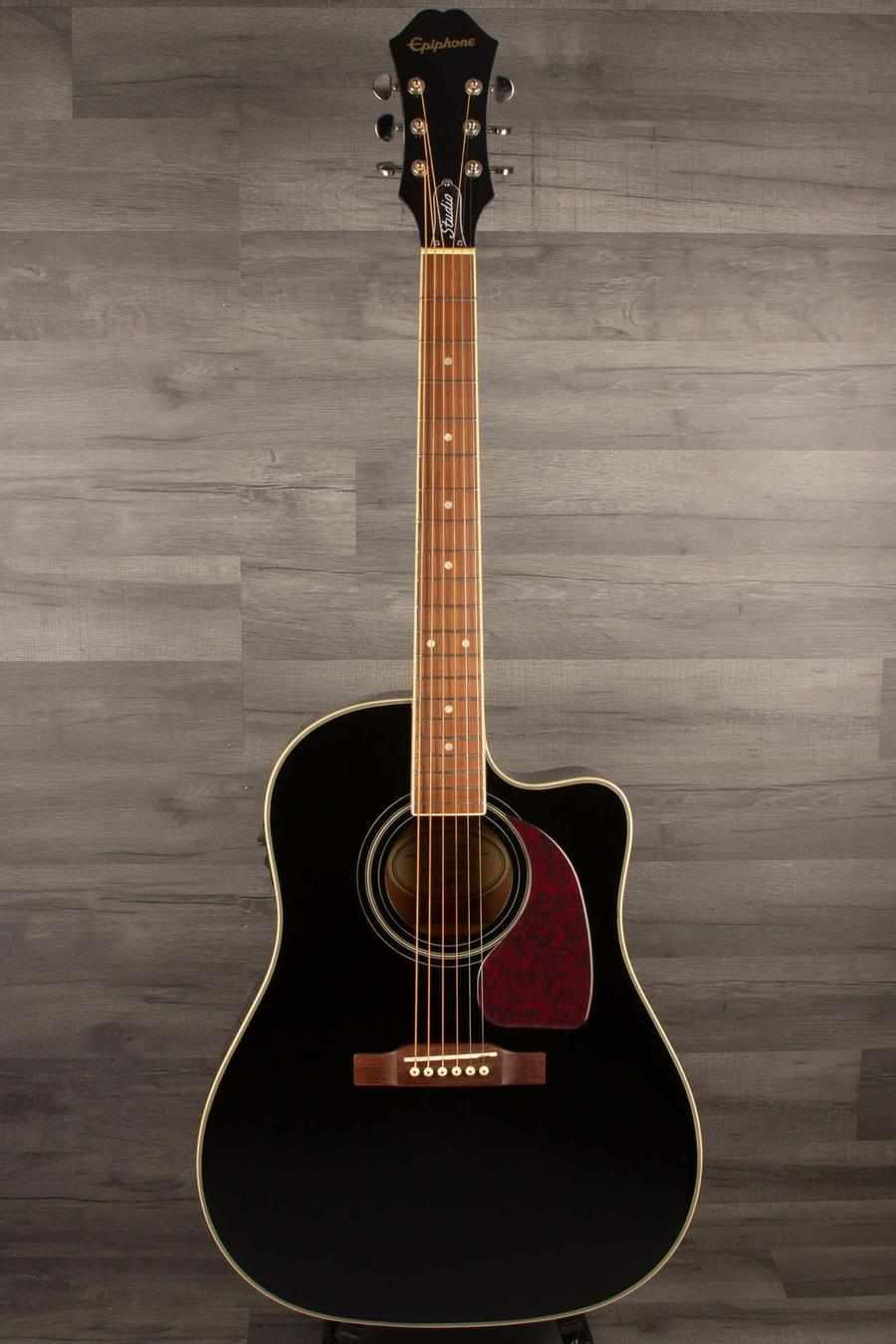Epiphone J-45 EC Studio soild top, Ebony - MusicStreet