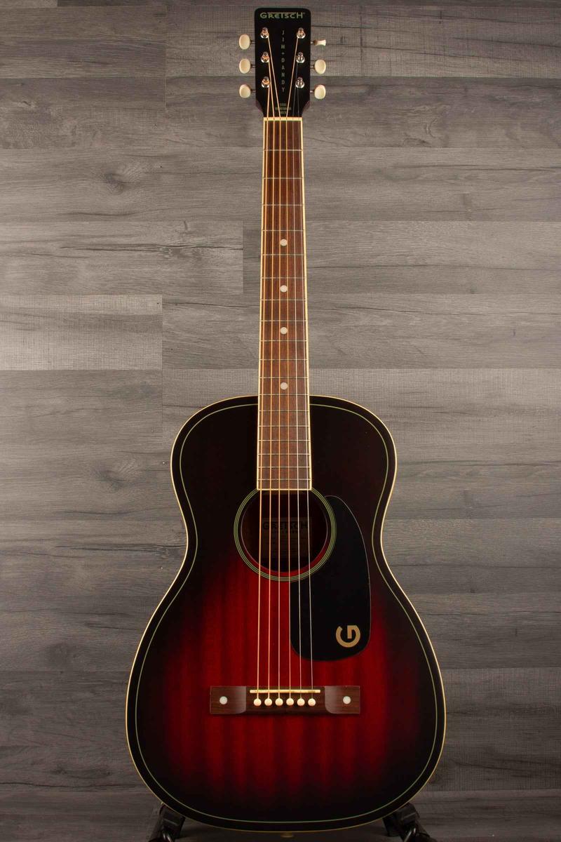 Gretsch Jim Dandy™ Parlor, Walnut Fingerboard, Black Pickguard, Deep cherry burst