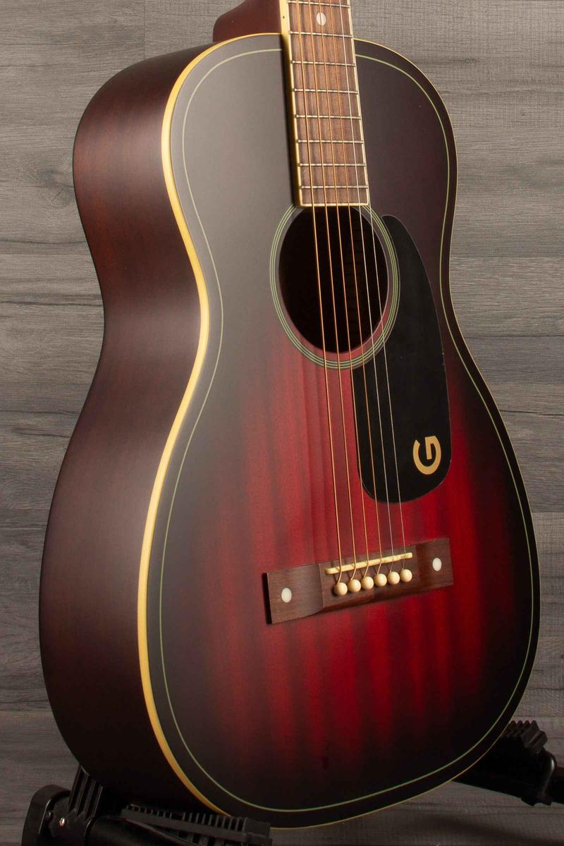 Gretsch Jim Dandy™ Parlor, Walnut Fingerboard, Black Pickguard, Deep cherry burst
