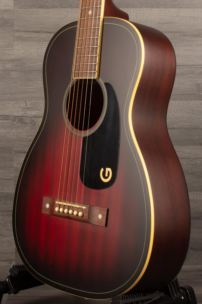 Gretsch Jim Dandy™ Parlor, Walnut Fingerboard, Black Pickguard, Deep cherry burst