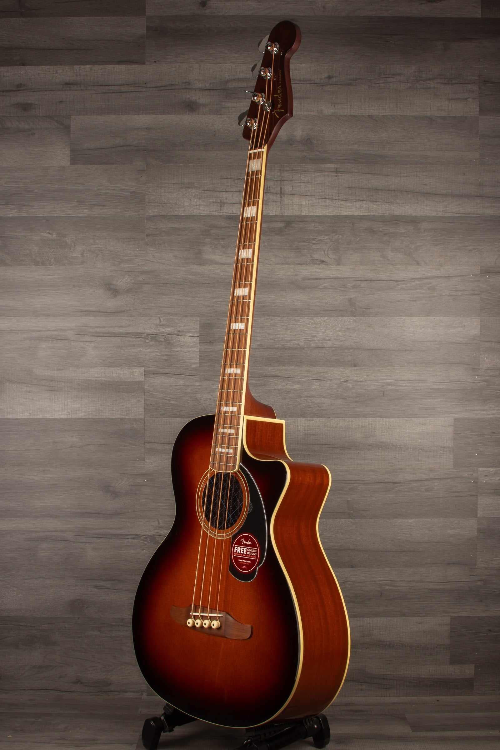Fender Kingman™ Bass, Walnut Fingerboard, Black Pickguard, Shaded Edge Burst