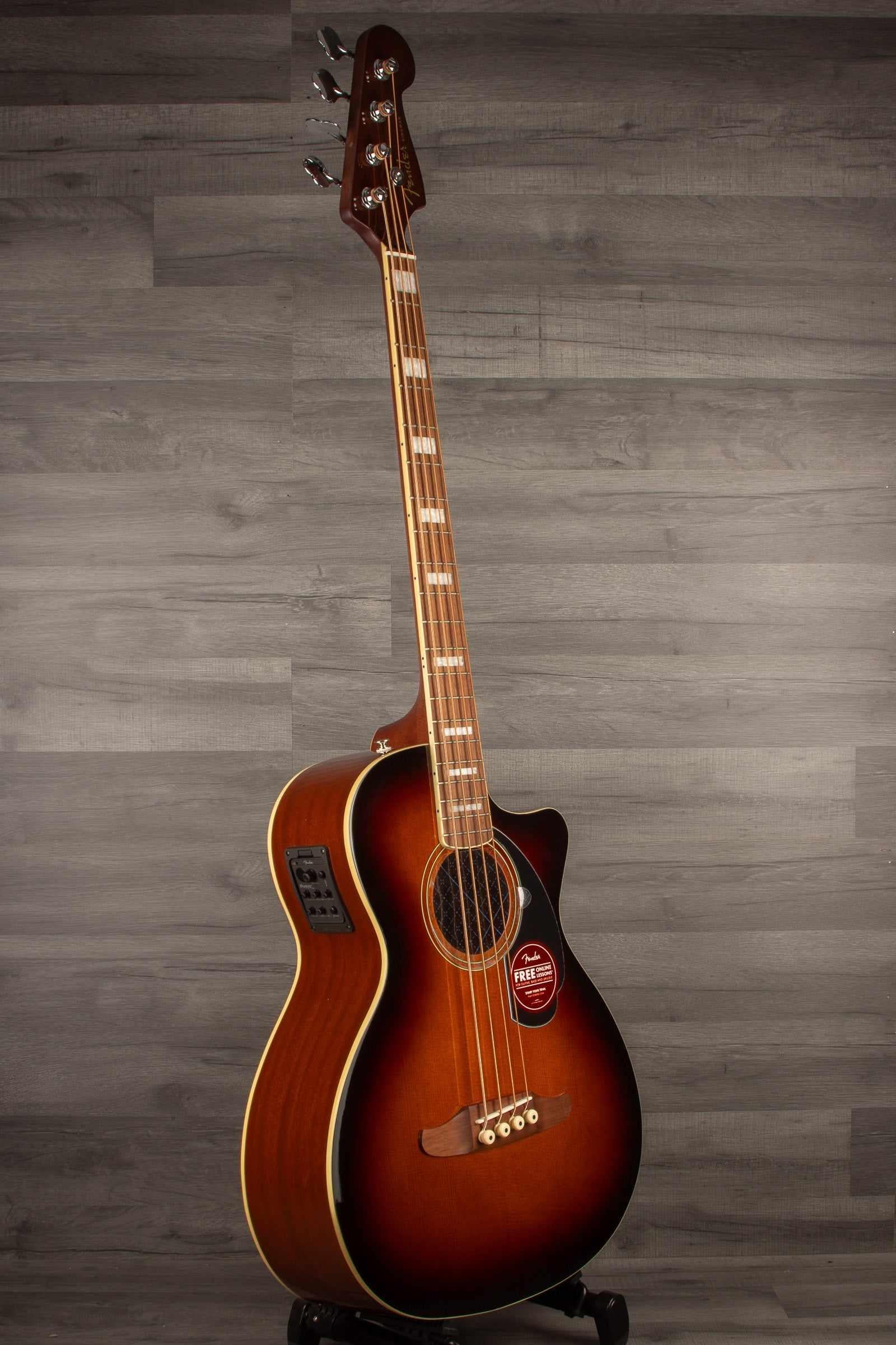 Fender Kingman™ Bass, Walnut Fingerboard, Black Pickguard, Shaded Edge Burst